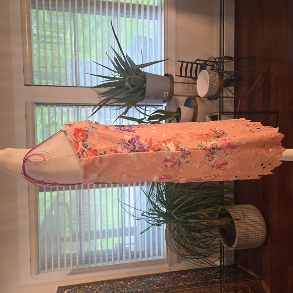 Lace Floral Eyelet Overlay Strapless Spagetti Strap Mini Cocktail Dress 14 - Picture 3 of 9